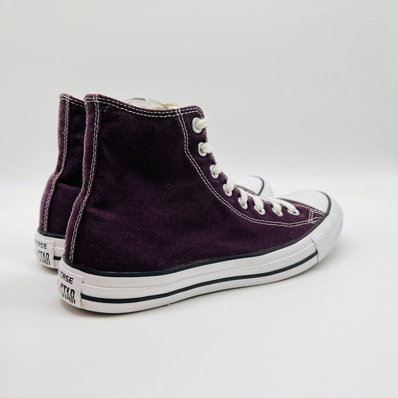 Converse All Star High Tops Womens 9.5 Mens 7.5  in Burgundy - Picture 10 of 14